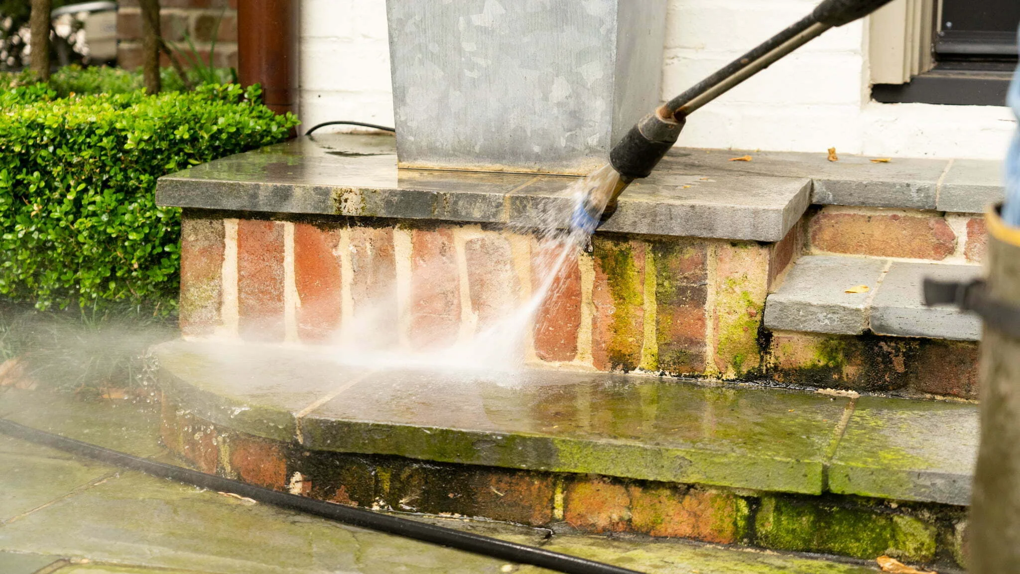 houston bricks after pressure washing