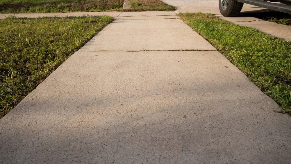 after image from pressure washing in houston