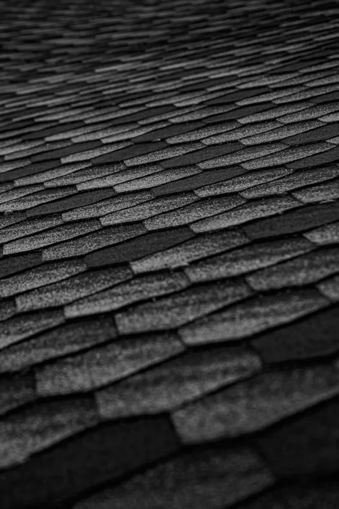 A close up of a clean asphalt shingle roof showing why it is important to know how to clean asphalt shingles.